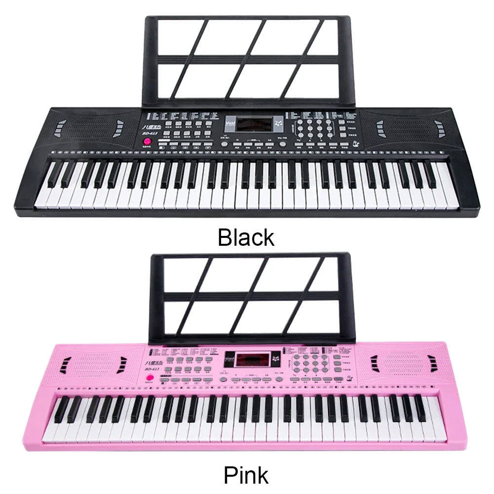 61 Key Electronic Keyboard Piano Keyboard Stand Musical Mini Piano Portable Music for Beginners Kids Adults electronic musical instrument midi control keyboard