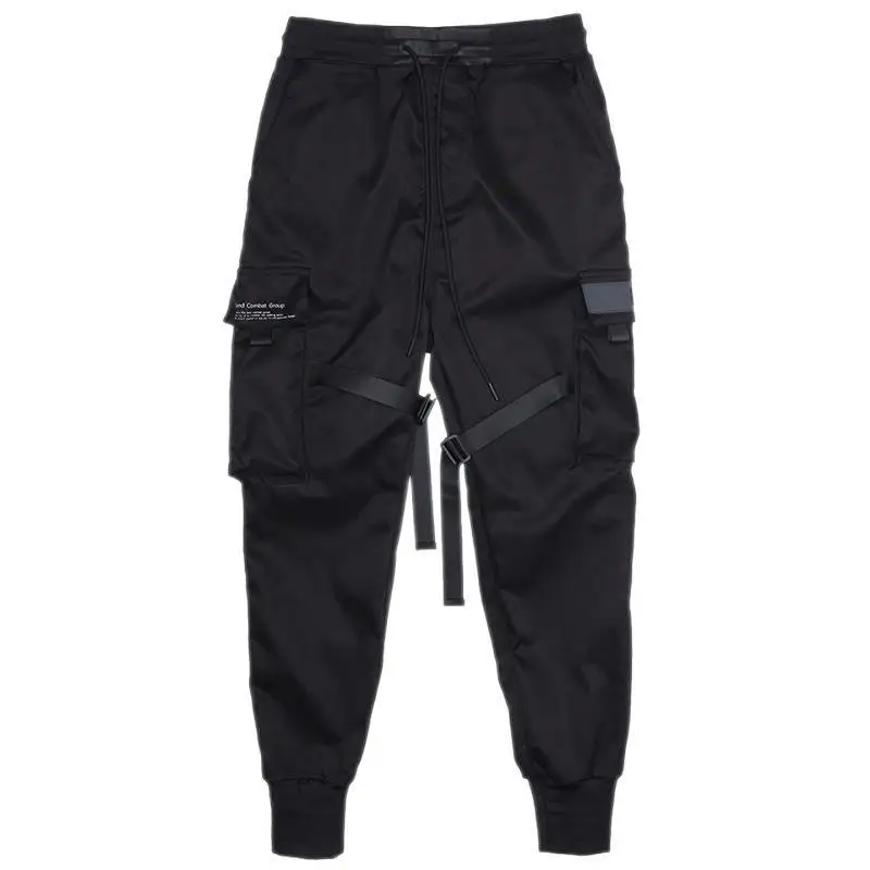 Hidden Black Warrior Casual Tactical Pant Paratrooper Functional Mens Cargo Pants Harajuku Fashion Skinny Streetwear Men Joggers 5