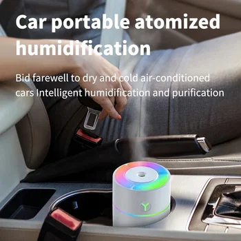 Colorful Air Humidifier Portable Usb Rechargeable Wireless Home Car Air Atomizer Aroma Cooling Humidificador Timing Diffuser 4