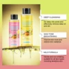 JAYSUING Turmeric Face Wash Serum Kojic Acid Cleansing Pads Exfoliating Brightening Daily Cleansing Acne Treatment Face Care Kit 2