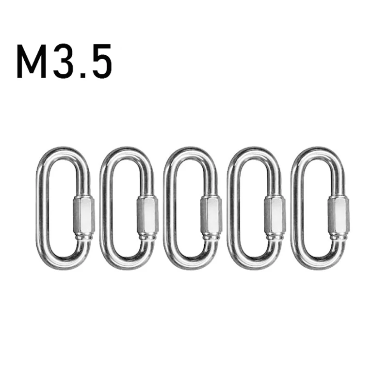 

Climbing Connecting Rings Connecting Outdoor Rigging Silver Camping Stainless Steel Carabiners Strap Traveling