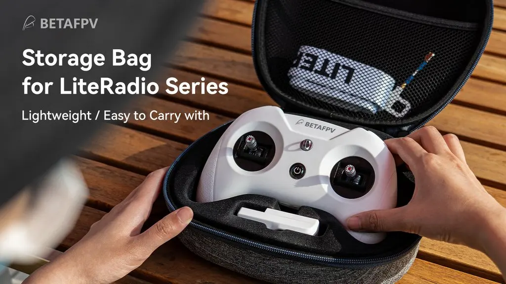 BETAFPV LiteRadio 3 Transmitter - 2.4Ghz 8CH Radio Transmitter Support ExpressLRS Frsky Bayang Protocol for beginner RC Racing Drone FPV Remote Controller 16 BETAFPV LiteRadio 3 Transmitter, BETAFPV Storage Bag for LiteRadio Series Lightweight to Carry with Jx