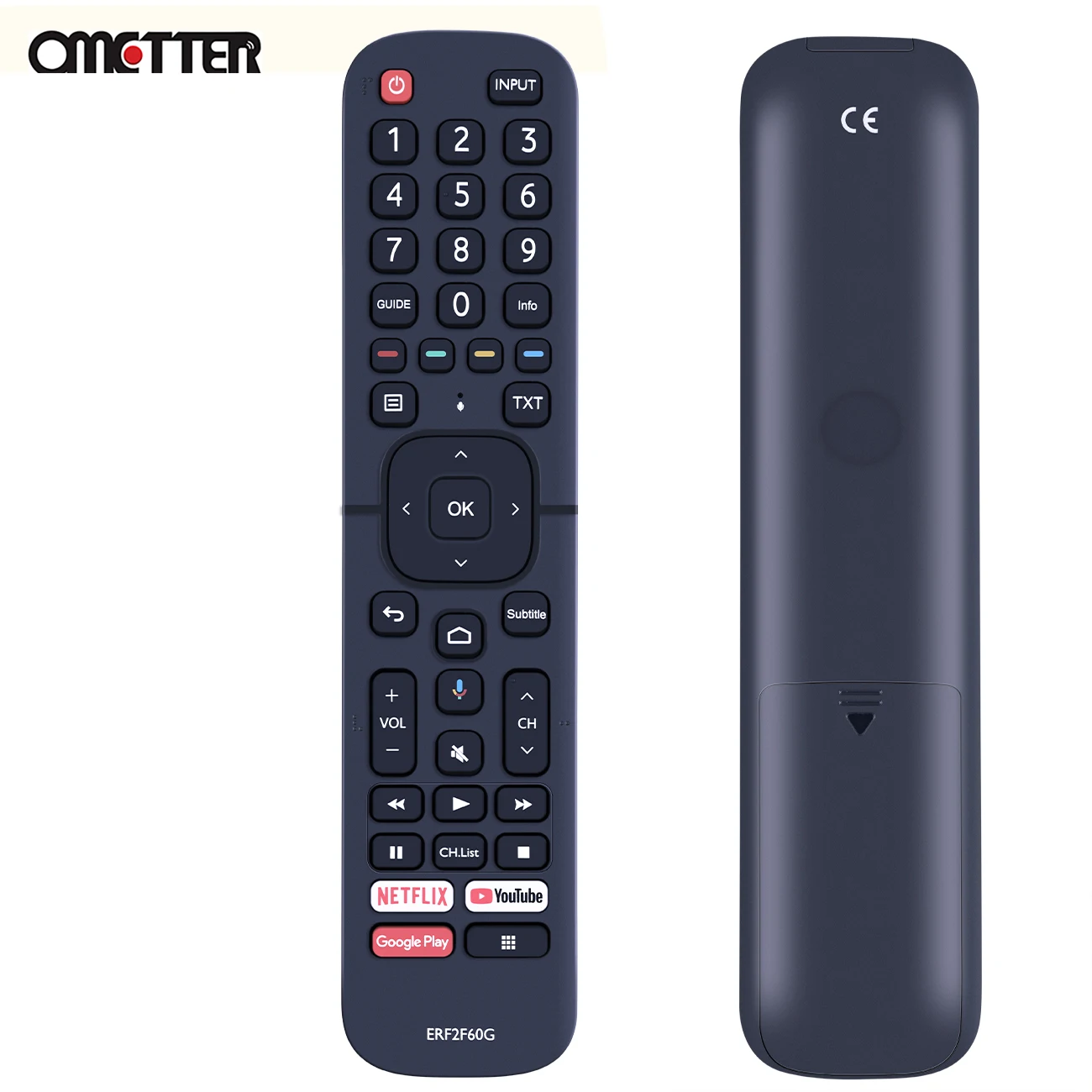 ALLIMITY Telecomando Sostitutivo ERF2F60G Per TV Hisense 4K – Modelli 40A5700FA A20251U G202641 HE32E5620FHATS 40A35EEAS 32A56E 40A56E - 4