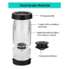 Glass Olive and Pickle Strainer Jar, Olive Container Hourglass Jar with Strainer Flip Pickle Container for Airtight Food Storage 2