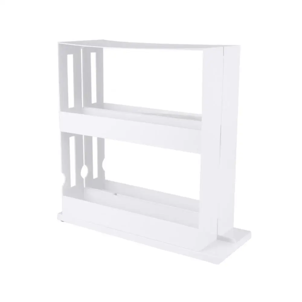 Spice Storage Rack Slide Rail Saving Place Rotate Durable Practical Kitchen Storage Holder Storages-tool Organizer Box Household