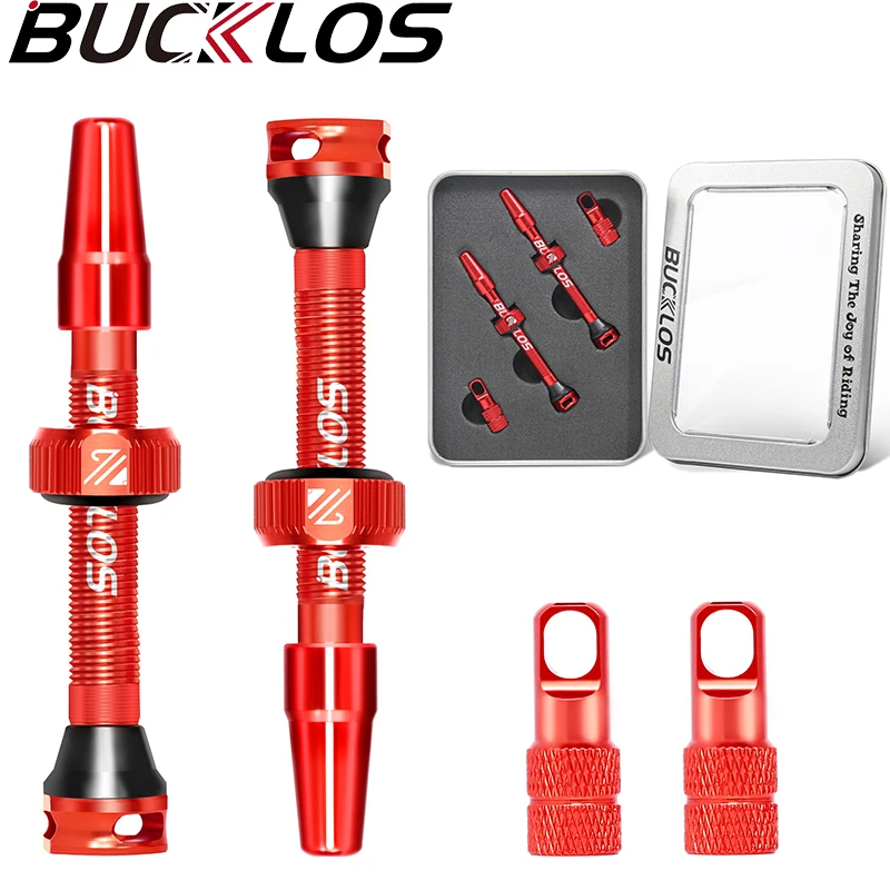 BUCKLOS Premium Tubeless Bicycle Presta Valves
