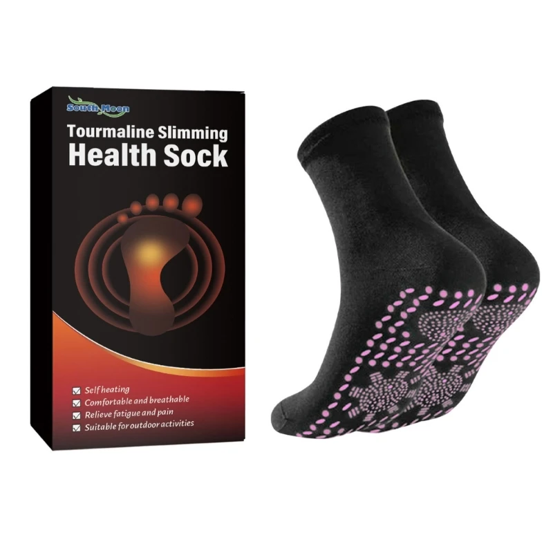 

Зимние теплые массажные носки, грелки для ног, турмалиновые магнитные носки для здоровья для женщин и мужчин, для пожилых с