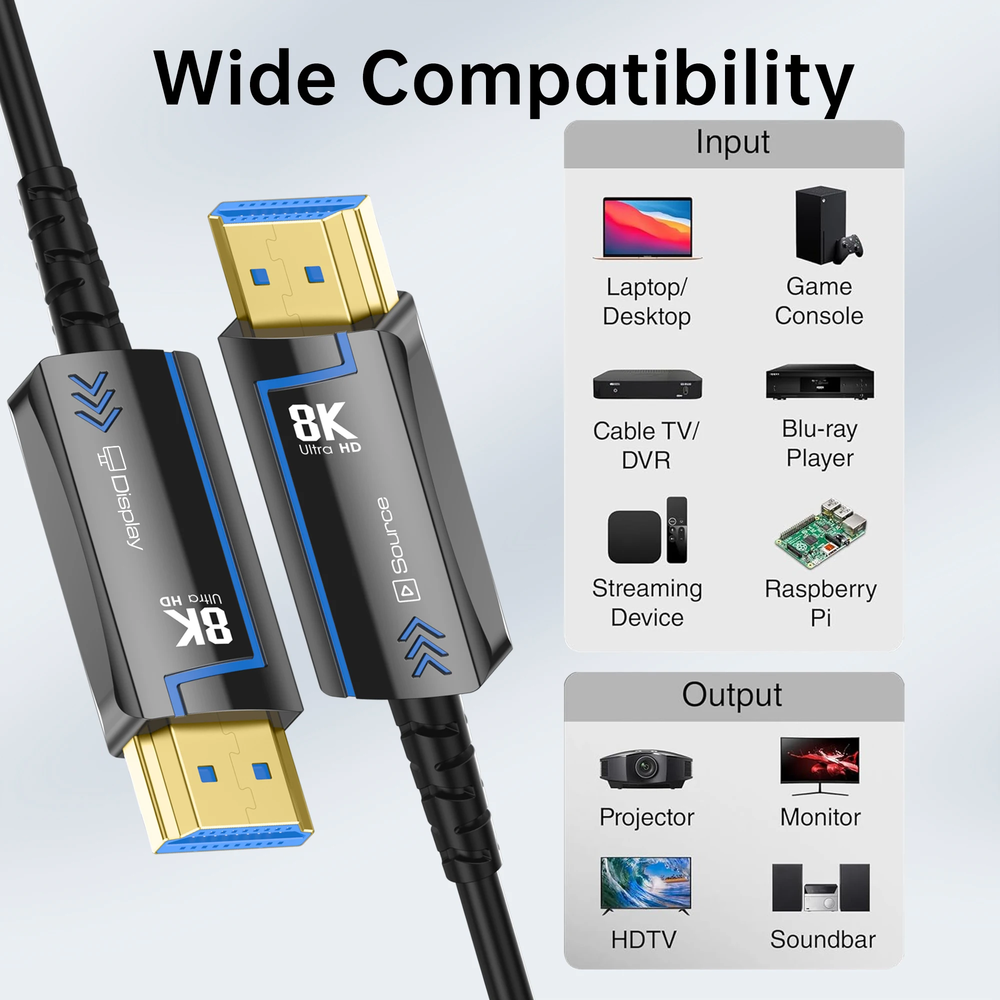 Ultra High-Speed 8K HDMI 2.1 Fiber Optic Cable