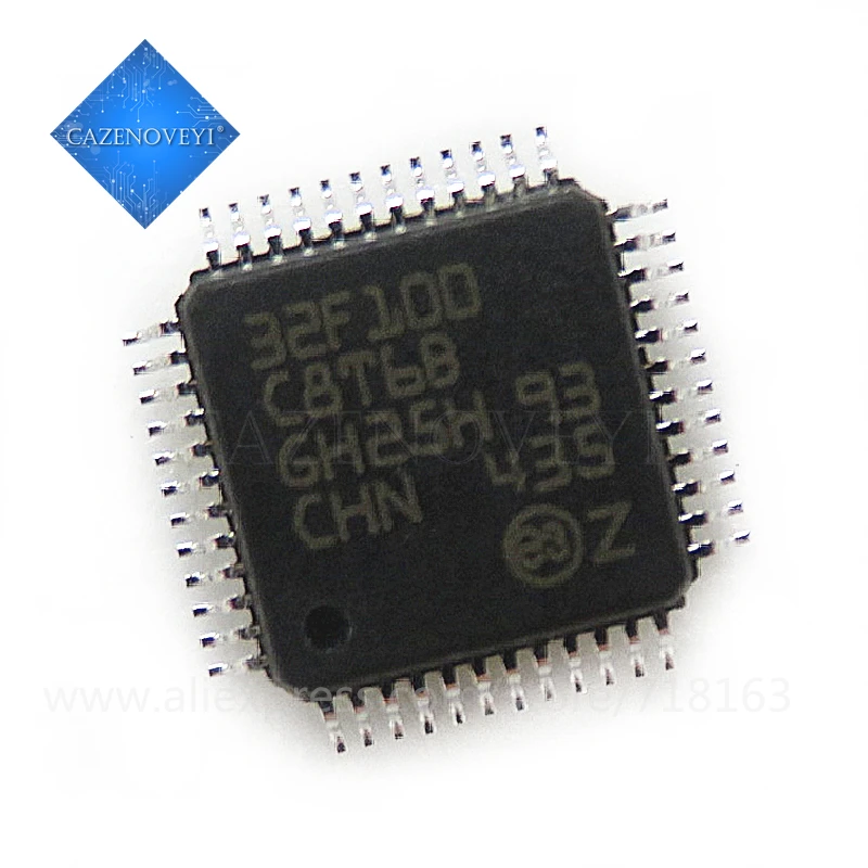 

2 шт./партия, фотовспышка STM32F100C8T6 STM32F100C8T6B STM32F100