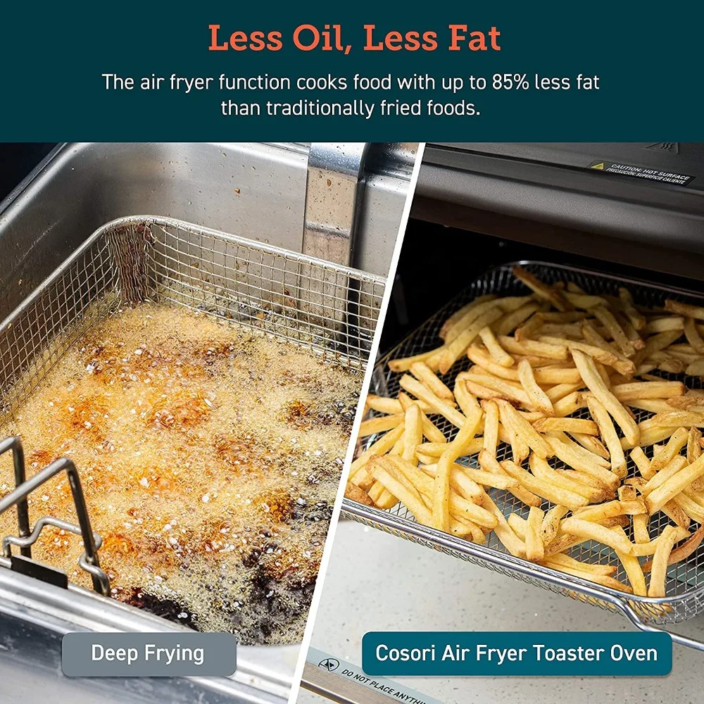13-in-1 Air Fryer Toaster Oven Combo Rotisserie, Sous Vide, Convection