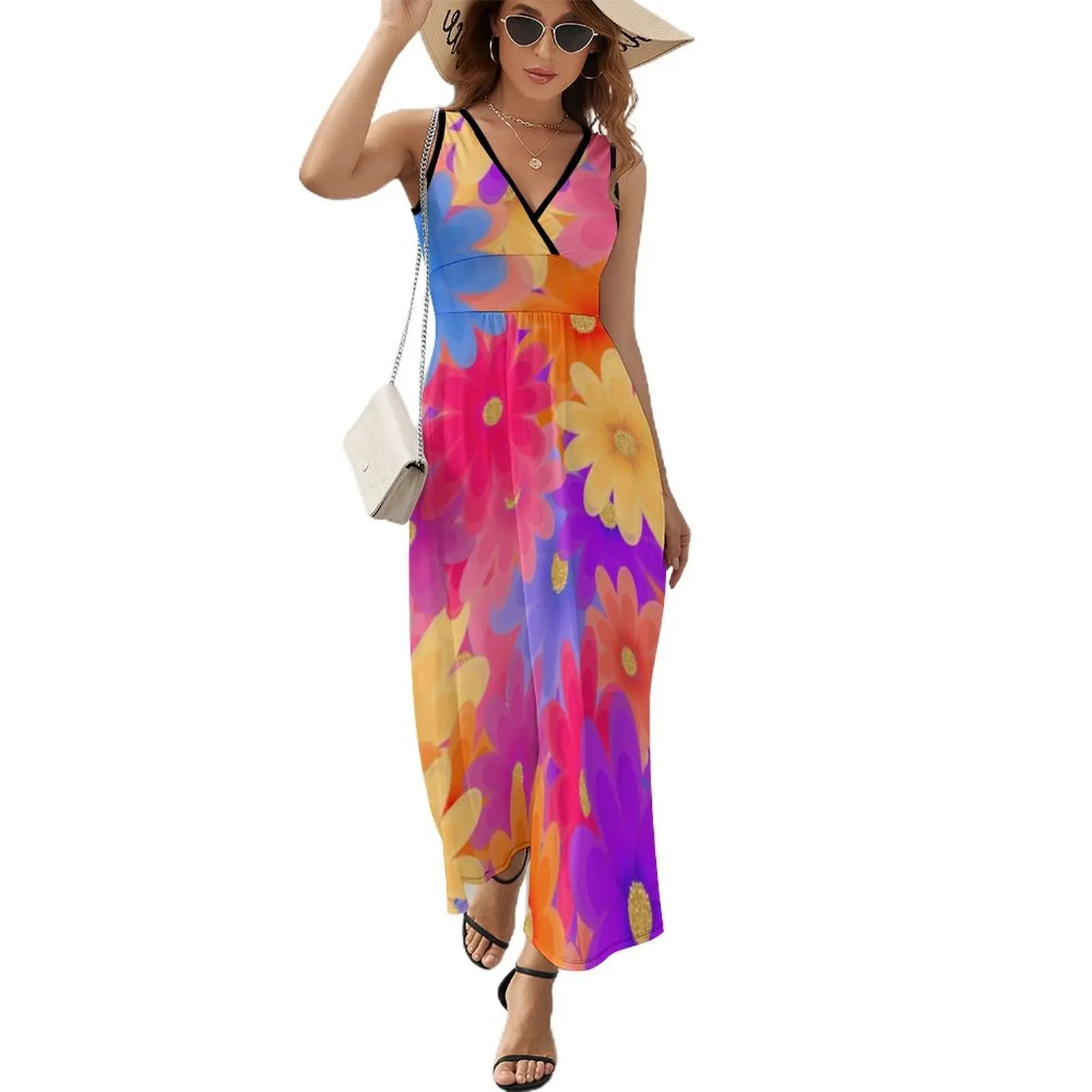 

Яркие цветочные платья для празднования весны, женские платья для особых случаев