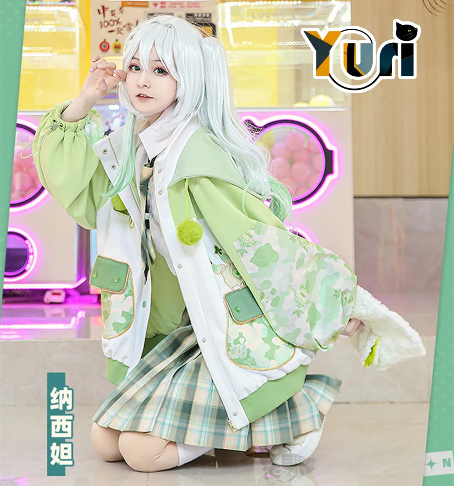 

Game Genshin Impact Nahida Cosplay Daily Camouflage Coat Women Hoodie Costume Clothes Anime Cos Fashion C 13