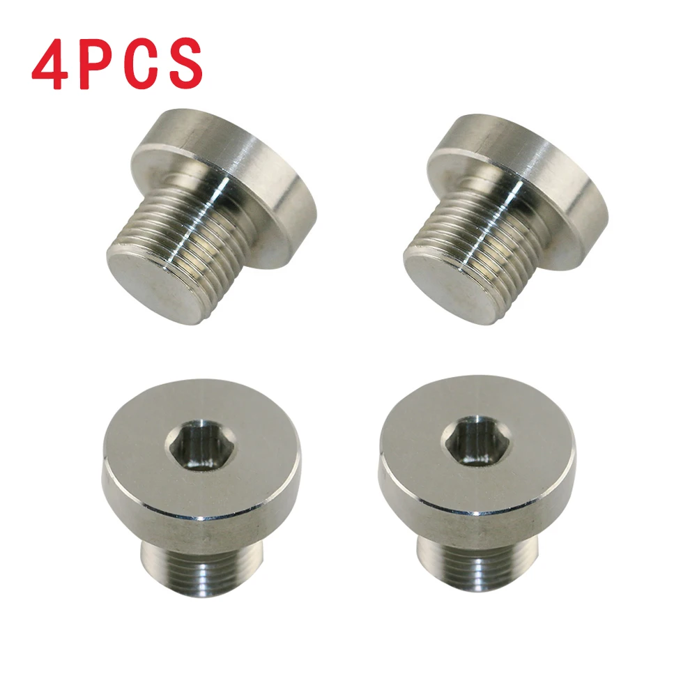 

4pcs Stainless Steels Plug Nut Copper Exhaust Manifold downpipe Nut Screw Caps Kit car accessories