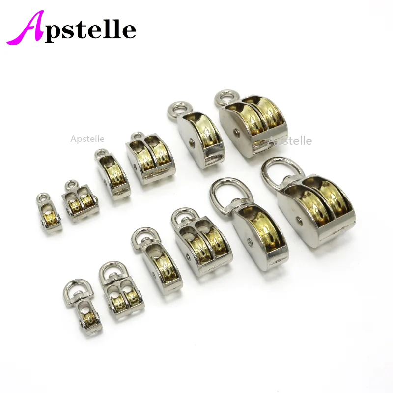 36/52/75mm DIY Zinc alloy Swivel Fixed Pulley Sheave Lift Hoist Rope Hanging Single Apstelle timing belt pulley fixed pulley timing pulley belt pulley lifting rope pulley