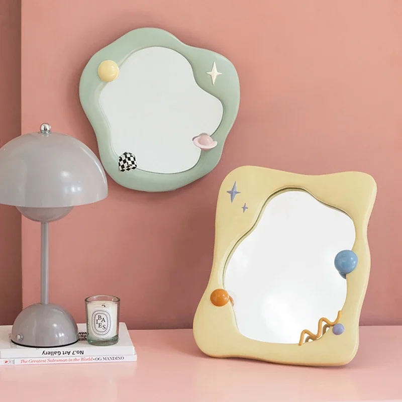 Irregular Decorative Mirrors Full Body Wall Mirror for Home Room Creative Cloud Shape Makeup Mirrors Room Decor Wall-mounted