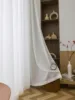 Popular Cheap Modern White Curtain Sheer with 100% Polyester Luxury Design for Bedroom Soft Light Airy Privacy Sheers for Living 6