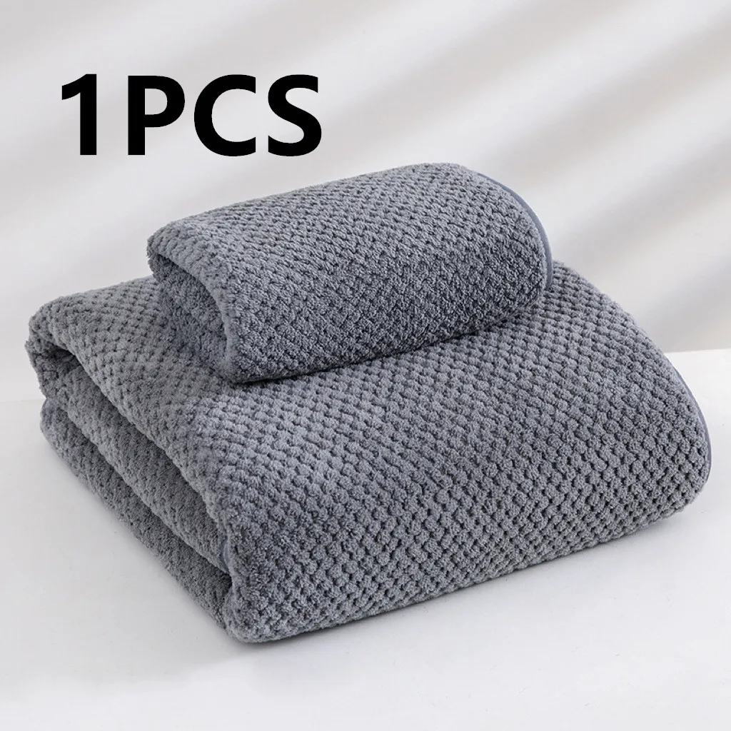 Pineapple velvet towel, thickened large bath towel, quick drying household face towel, sports beach beauty salon towel 5