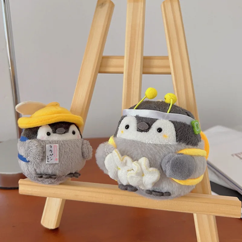 

10CM Cute Cartoon Little Penguin Doll Keychain Schoolbag Charm Creative Plush Toy Couple Backpack Charm Kid's Birthday Gifts