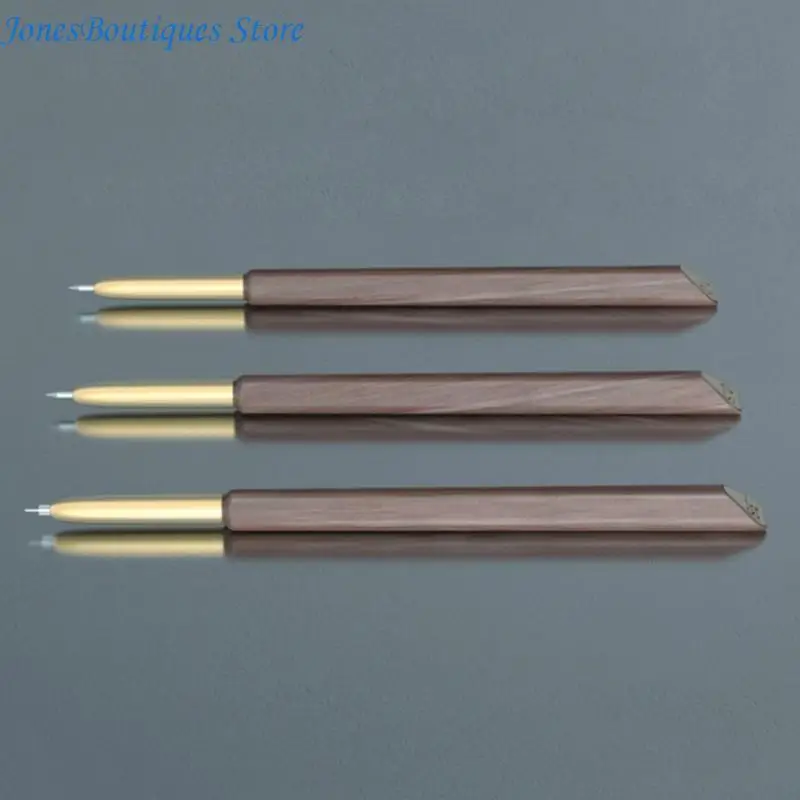 3pcs 단단한 나무 스크래치 그림 펜 다기능 휴대용 스타일러스 아트 페인트 색칠 펜 날카로운 머리 Acraping 브러시 W8KE