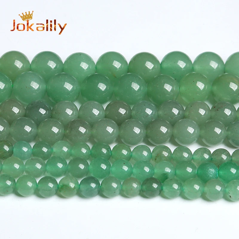 Aventurine Jade Bead Necklace Green Aventurine Jade Stones Green