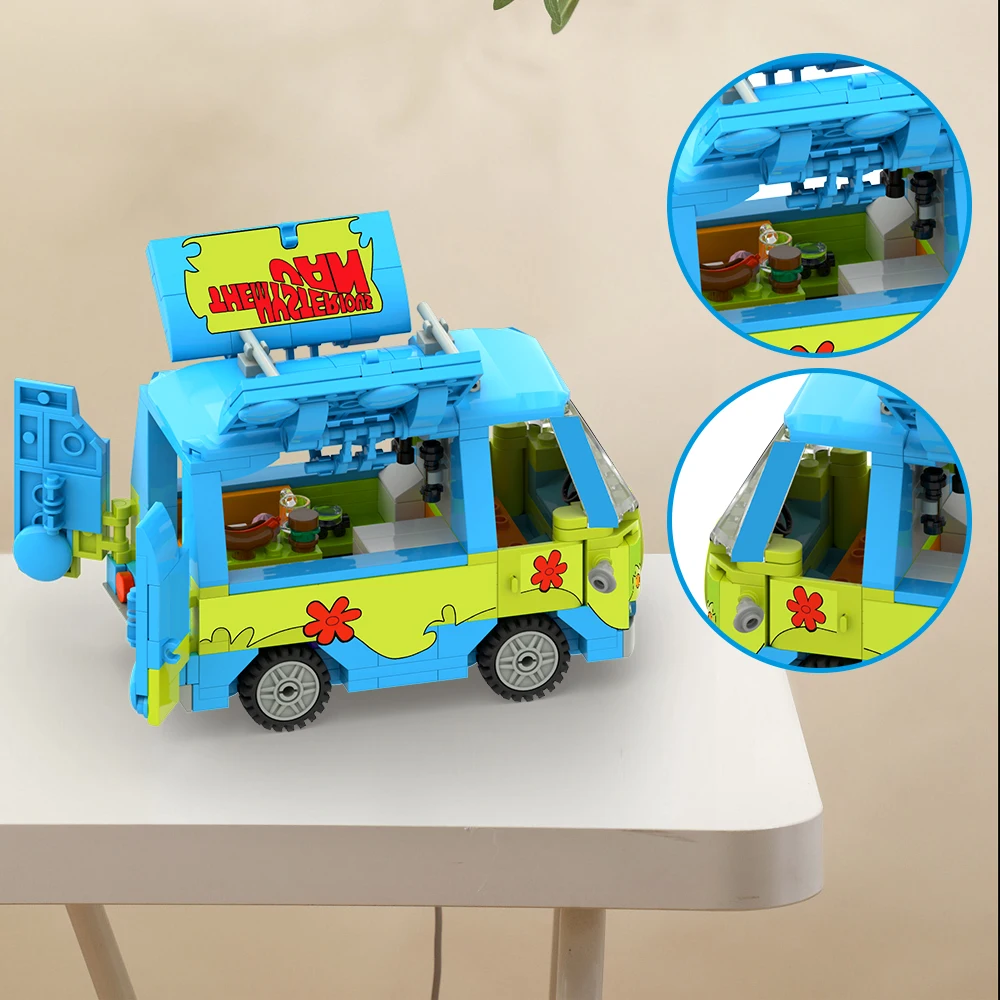 MOC Mystery Machine Building Block Car Kit — 4