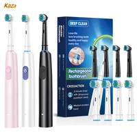 Smart Electric Toothbrush Rechargeable Rotary Tooth Brush for Adults Deep Teeth Cleaning with 8 Soft Brush Heads Oral Care 1
