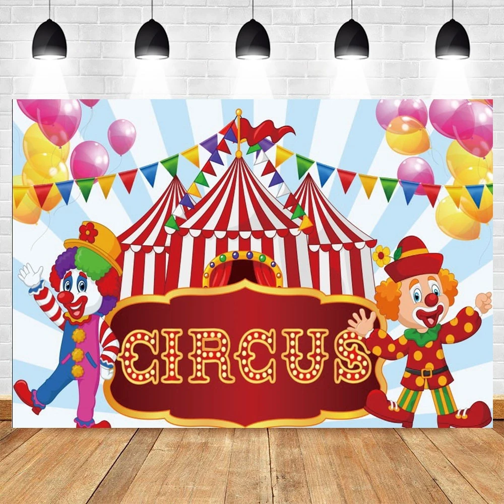 Sfondo Fotografico A Tema Circo E Carnevale – Tenda Rossa Con Stelle, Dimensioni 210x150 Cm – In Vinile Stampato, Perfetto Per Feste Di Compleanno, Baby Shower, Decorazioni Tavola E Studio Fotografico