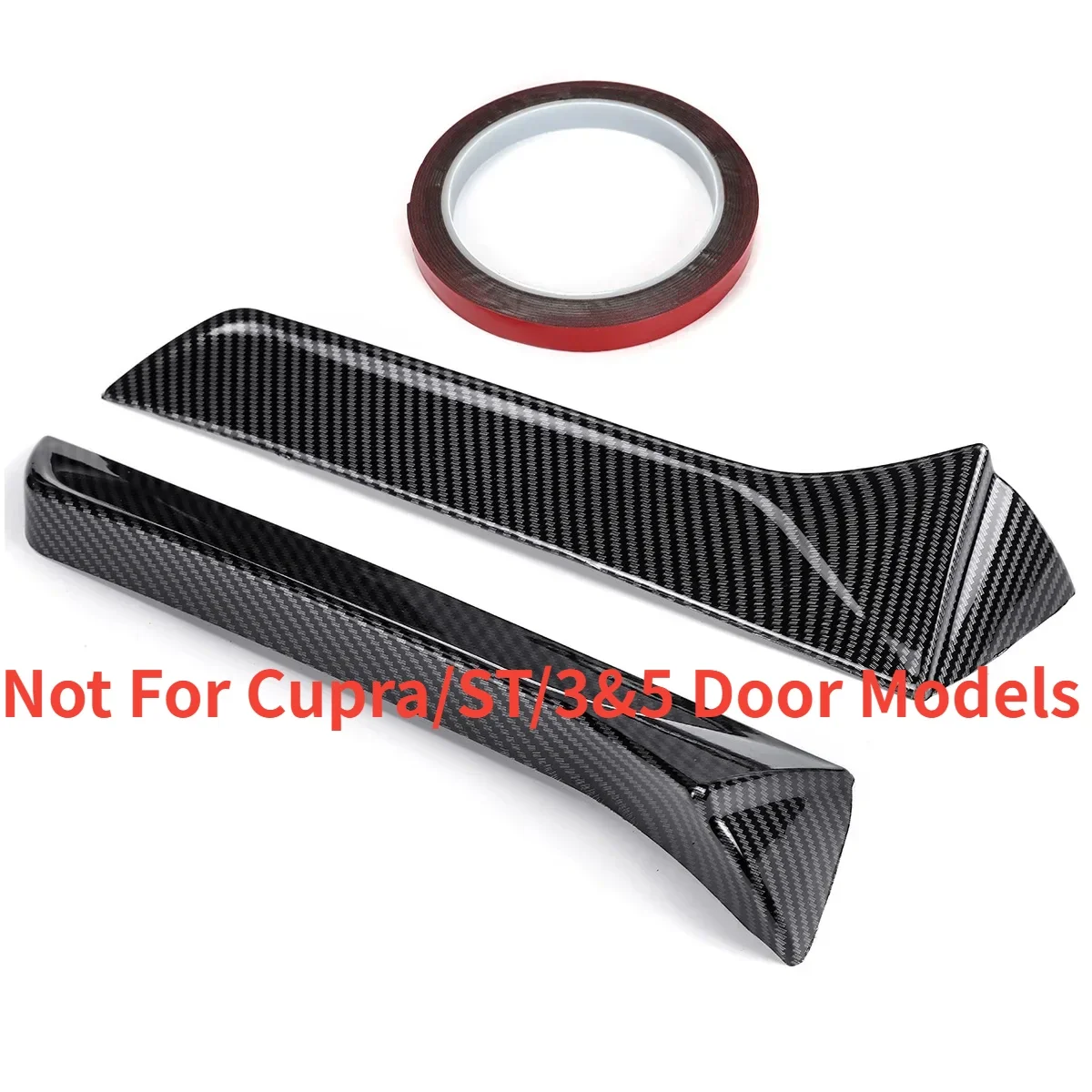 Finestra di automobile Trim Lip Spoiler Per Seat Leon 5F FR Mk3 MK3.5 5 Porte Posteriore Tetto Ala Bordo Laterale Coda Flap Tronco Posteriore Finestra Spoiler Labbro - Image 6