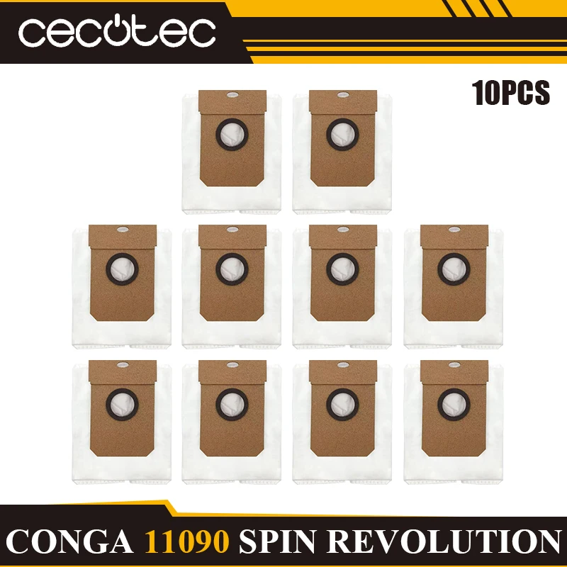 Cecotec Conga Enhanced Cleaning Kit: Main Brush, Side Brush, HEPA Filter, Mop, Dust Bag Replacement Set
