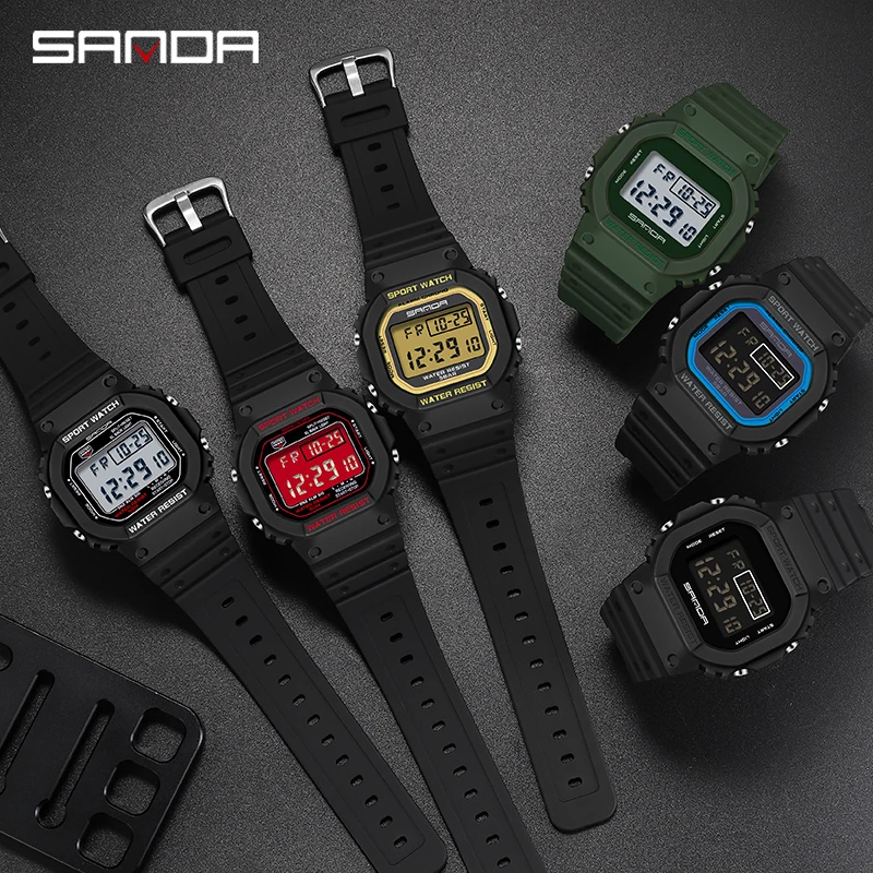 SANDA Men's Innovative Waterproof Sports Watch with Luminous Display
