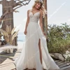 Modern A-Line Elegant Women Wedding Dresses Charming Sleeveless Bridal Gowns Mopping Length Banquet Vestido De Novias Customized 1