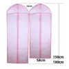 Waterproof Zip Bag Garment Storage Ballgown Protector Non-woven fabric Dress Dust Cover Long Garment Bag Storage Bag 6