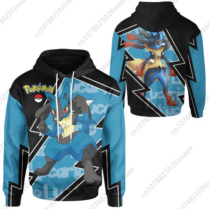 

Pokemon Charizard Lucario 3d Print Hoodie Men Women Casual Sweatshirt Hoodie Fashion Streetwear Kids Pullover Hoodie