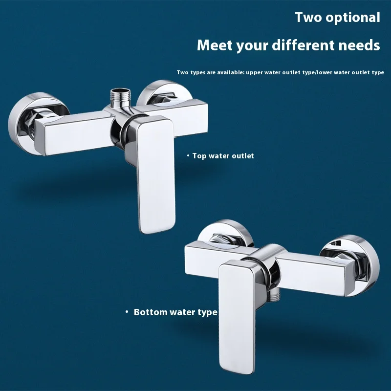 Shower mixing valve hot and cold water faucet bathtub water heater showerhead mixing switch stainless steel shower faucet