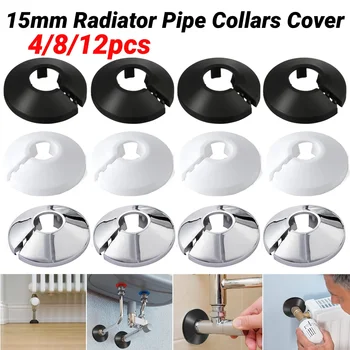 4/8/12pc 15 millimetri Tubo Del Radiatore Collari Copertura Pavimento Decorativo Radiatore Bocchetta Copertura Del Tubo Dell'acqua Per Condotto A Parete Rubinetto accessori 1