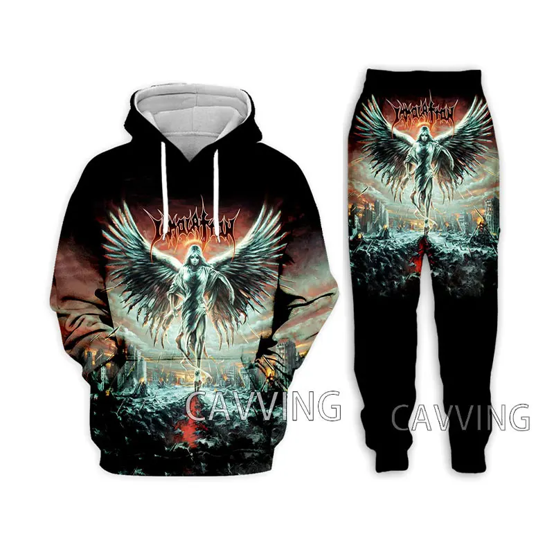 Immolation Rock  3D Printed Casual Hoodies Hooded Sweatshirt Pants Jogging Pants Trousers Suit Clothes Women/ Men Sets 3