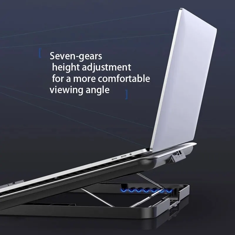 Laptop Fan Laptop Fan Stand Laptop Cooling Pad Laptop Stand ICE COOREL Notebook Radiator 2 USB Ports 11-19 Inch for Gaming