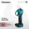 Yofidra 30mm Brushless Electric Pruning Shears LED Display Cordless Orchard Shrub Branch Electric Scissors For Makita 18VBattery 1