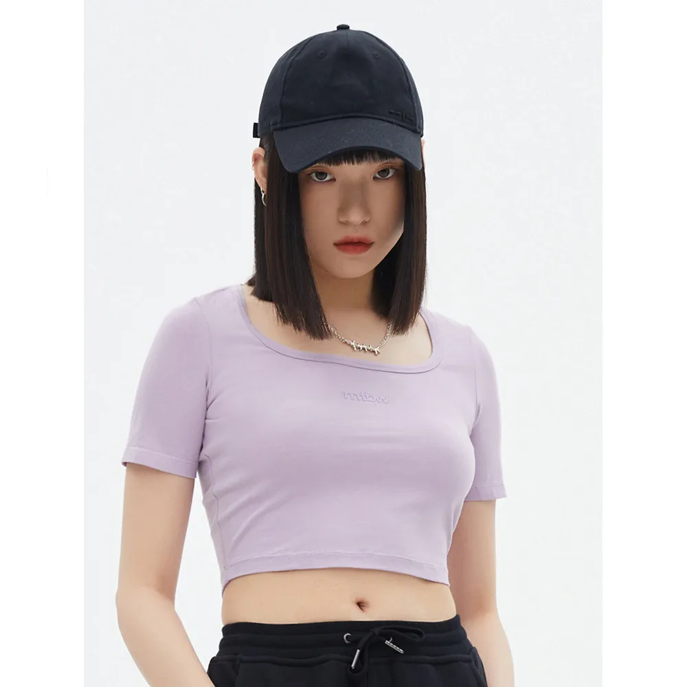 

Metersbonwe Women's Sexy T-Shirt Basic Printed Round Neck Tee Shirt Comfortable Knit Tops & Tees for Spring 2022 New Top