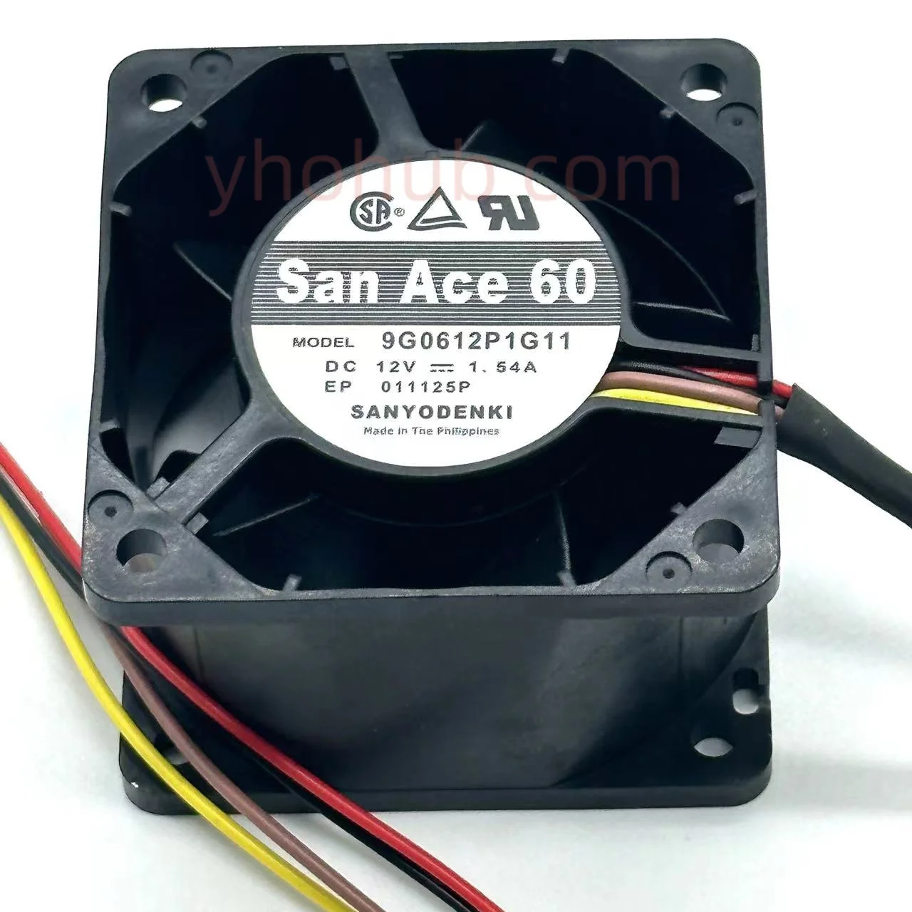 Refrigeração do Servidor de Fios da C.c. 12v 1.54a 60x60x38 mm de Sanyo Denki 9g0612p1g11 fã de