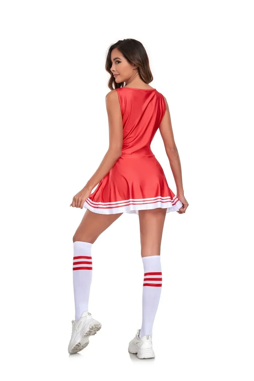 Cheerleader Costume Schoolgirl Dress School Girl Sexy Costumes Women Cosplay Halloween Cheer Leader Fancy Dress Sports Uniform