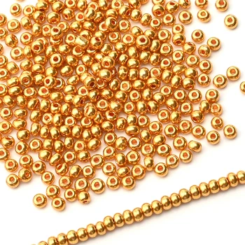 Gold Czech Glass Beads 1