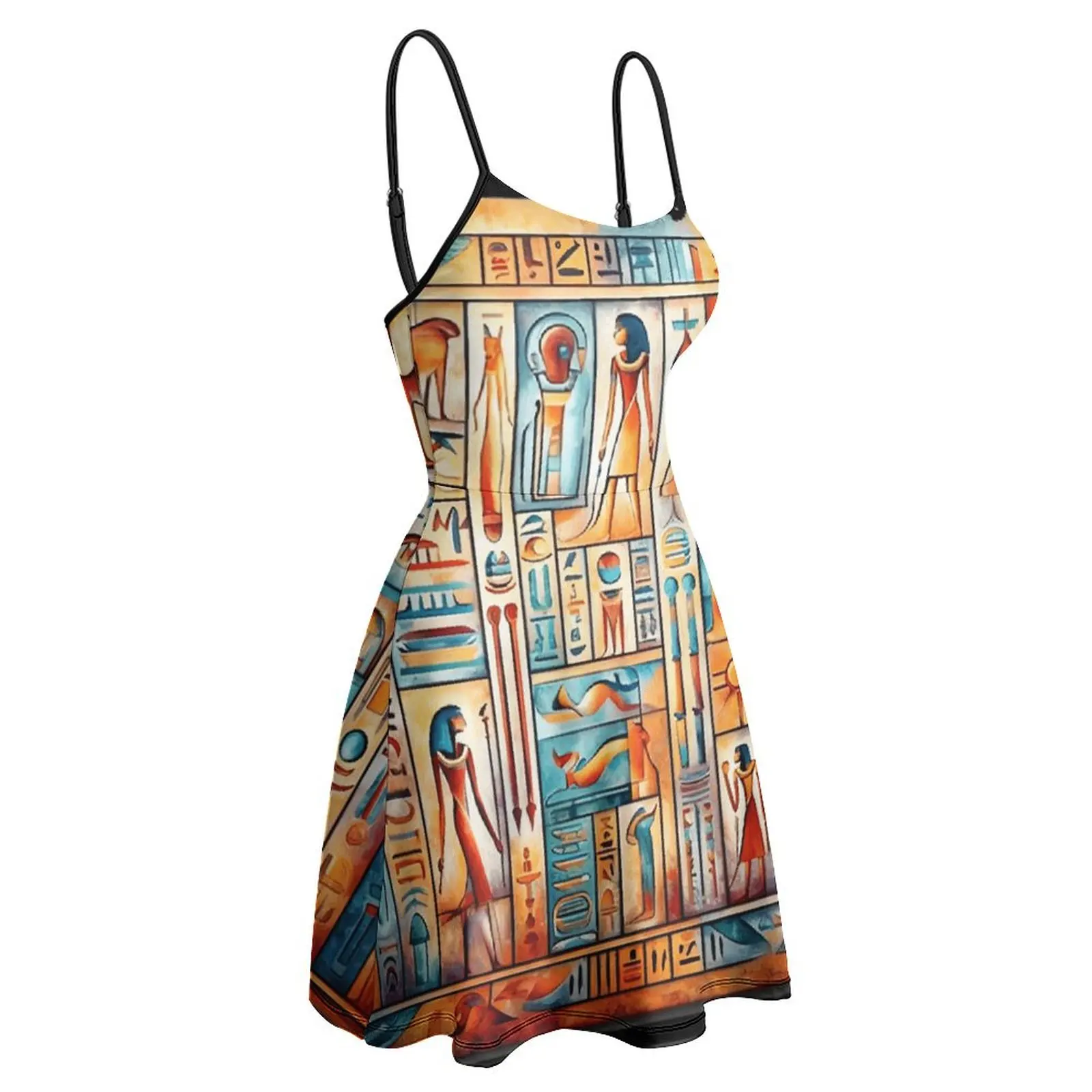 

Egyptian Art And Culture for Sale Women's Sling Dress Funny Exotic Woman's Dress Funny Novelty Parties Dresses