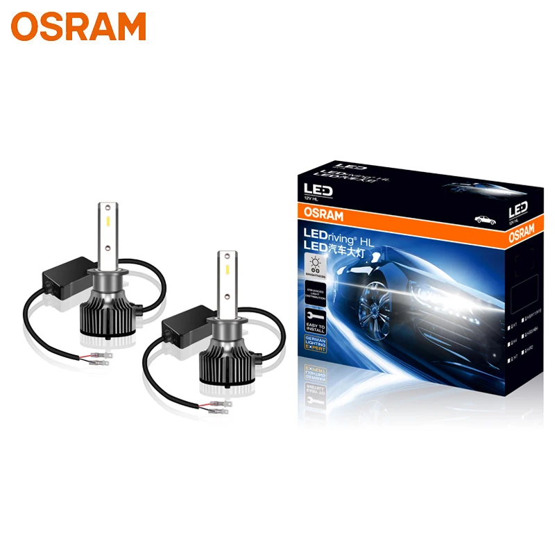 OSRAM LEDriving HL H1 12V 23W P14.5s 6000K LED Fog Lamp Car Light Super  Bright Headlight Car Bulb (2 Pcs)