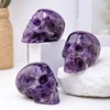 3 Inch Crystal Skulls Hand Carving Statue Home Desk Ornament Decoration Reiki Healing Fengshui Collection Gifts 1
