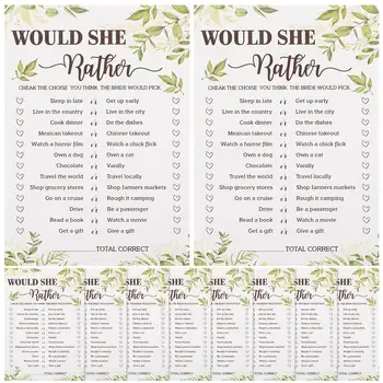 Wedding Bridal Shower Game Cards 1