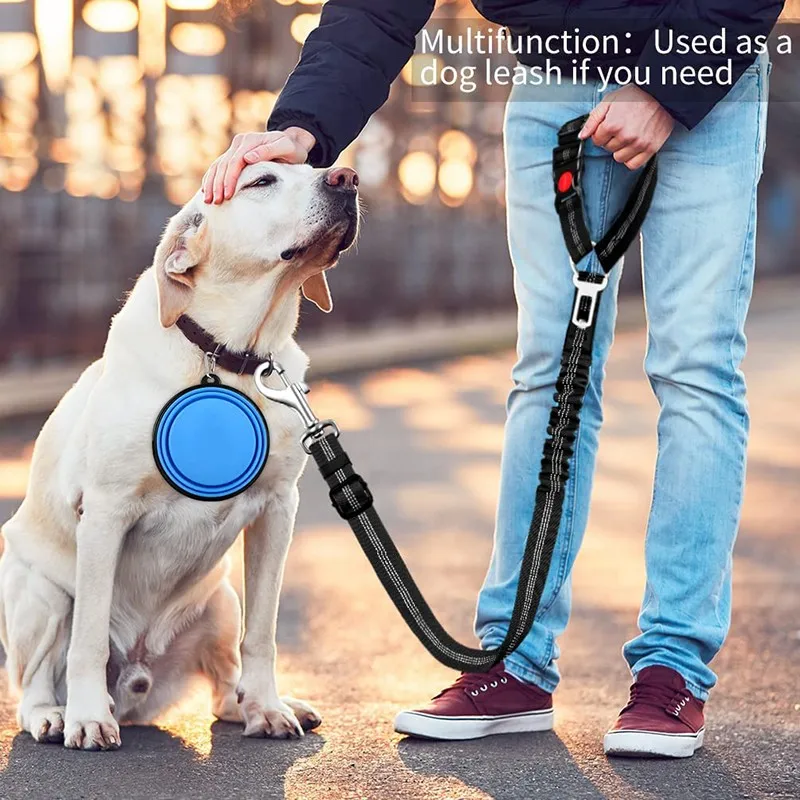 Dog Leash Pet Car Safety Buckle Multi-functional Walking Dog Rope Small Big Car Pet automatic retractable dog leash dog leash dog safety belt pet accessories retractable dog seat belt