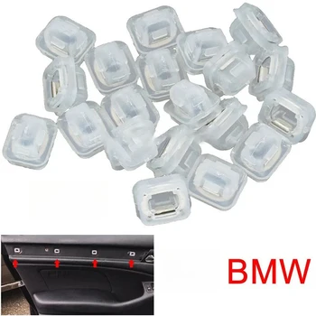 20pcs For BMW E38 E39 M5 E60 Car Door Interior Dashboard Dash Trim Panel Moulding Clips Auto Retainer Grommet