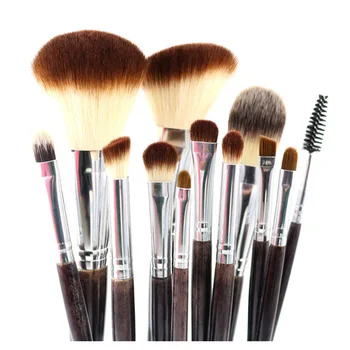 Set di pennelli per trucco professionale 12 pezzi Fondotinta in polvere Fard Ombretto Liner Sopracciglio Lucidalabbra Evidenzia Contorno Kit di strumenti di bellezza
