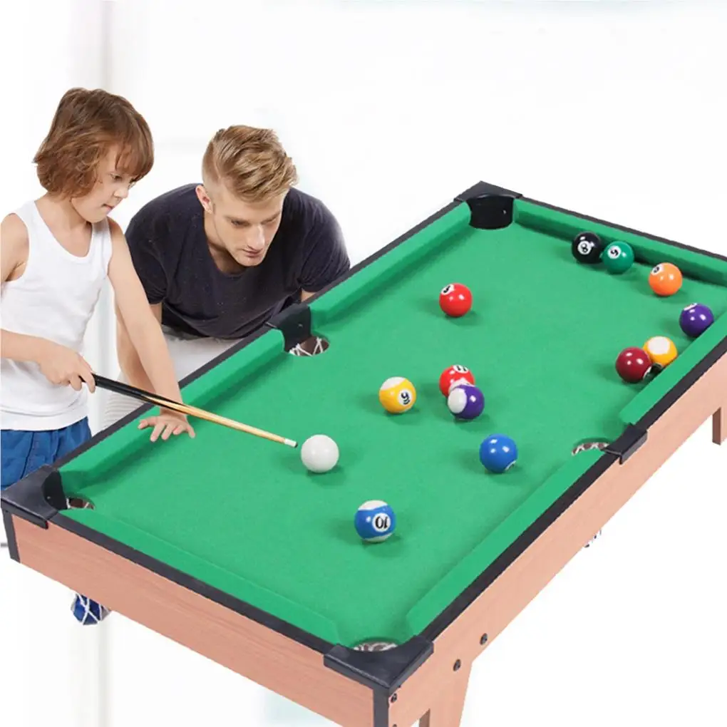 Office Adults Pool Table Set Billiard Rod Balls Desk Assorted Kit 5